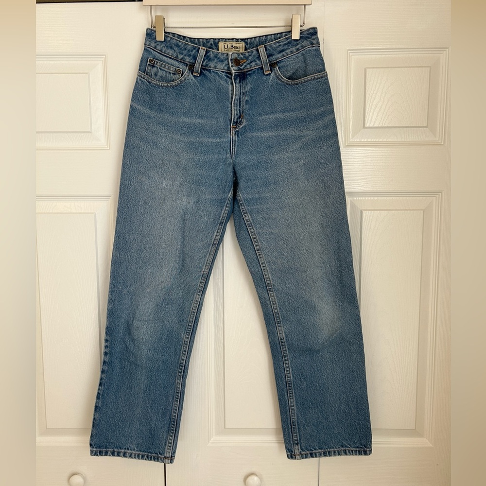 LL Bean denim classic fit straight jean